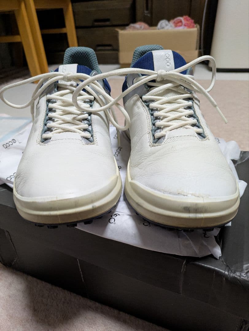 ECCO CORE レザーゴルフシューズ スパイクレス EU42