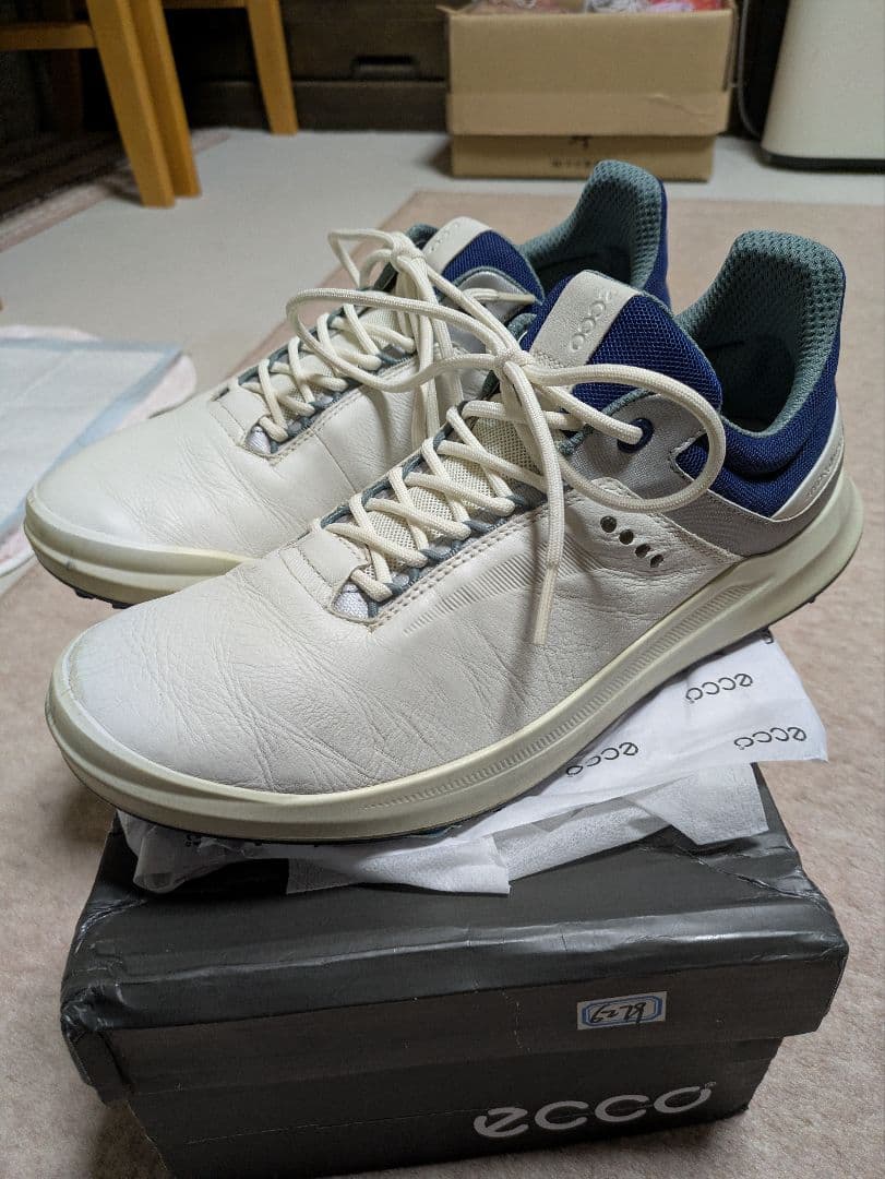 ECCO CORE レザーゴルフシューズ スパイクレス EU42