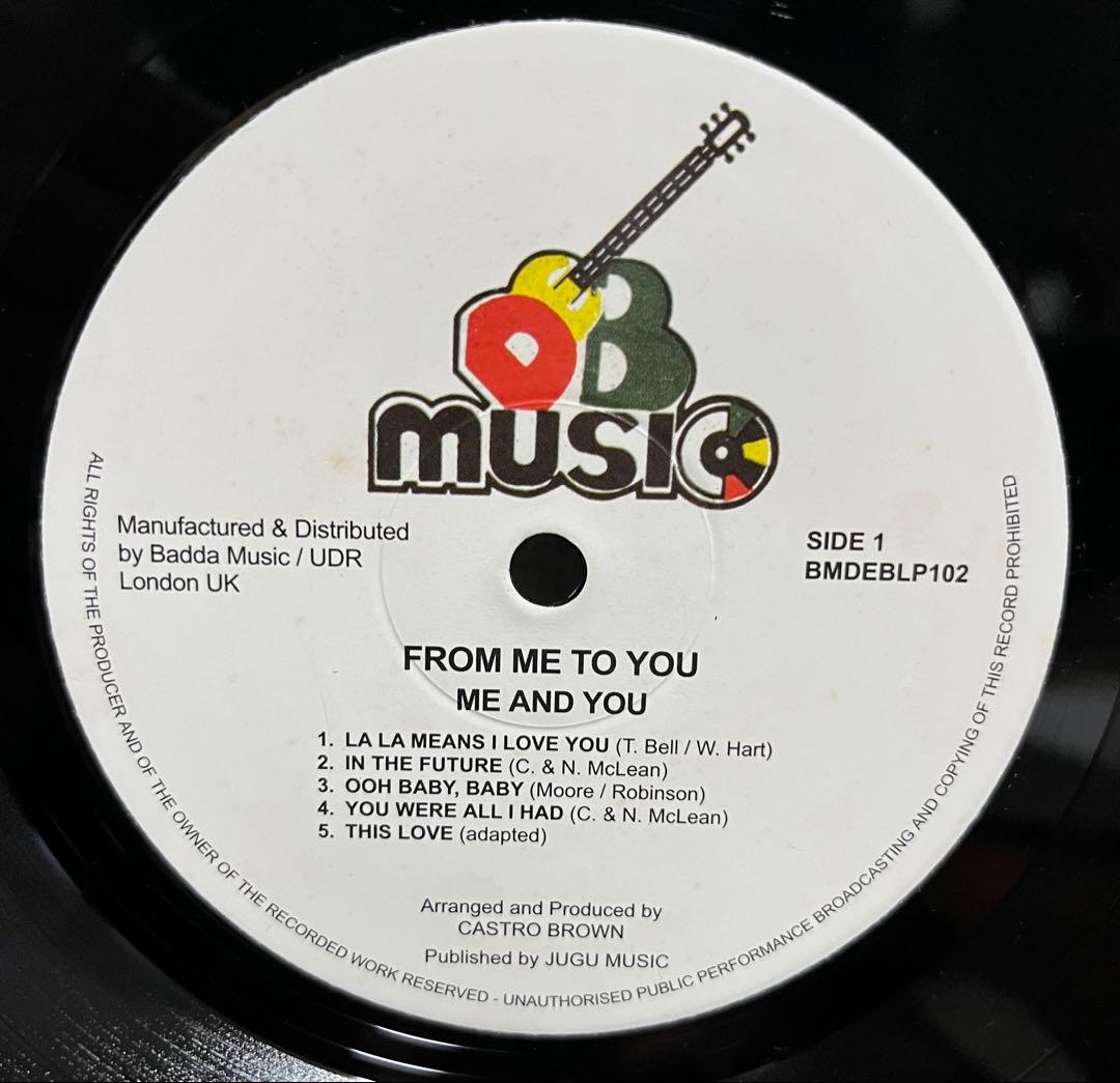 me and you ‎/ from me to you レコード ラヴァーズ