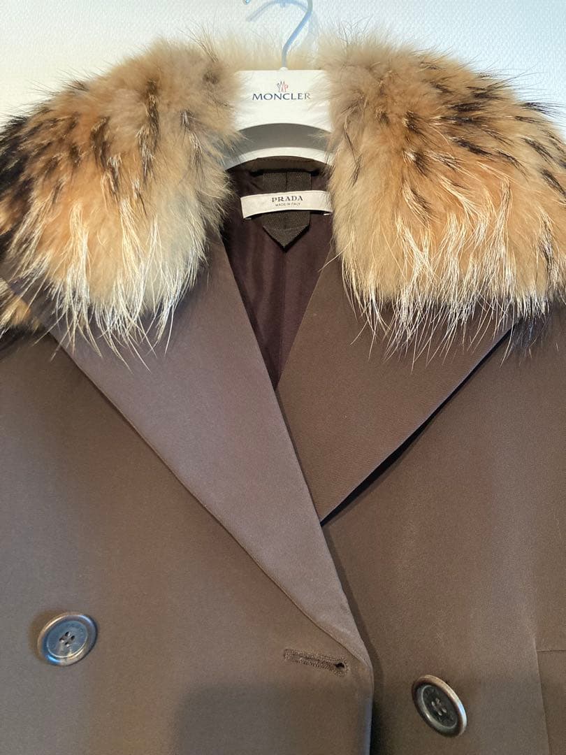 PRADA プラダ ファー付きジャケット サイズ40