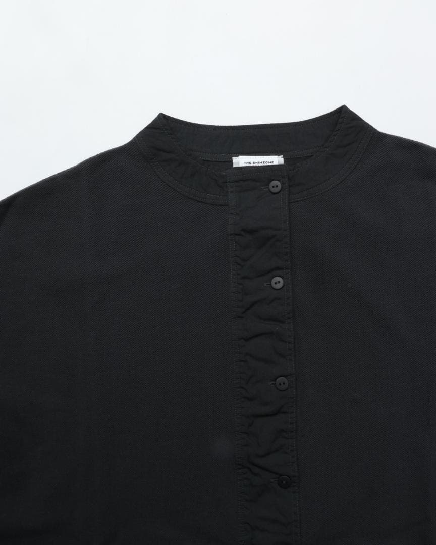 シンゾーン　MILITARY HENLEY PULLOVER BLACK