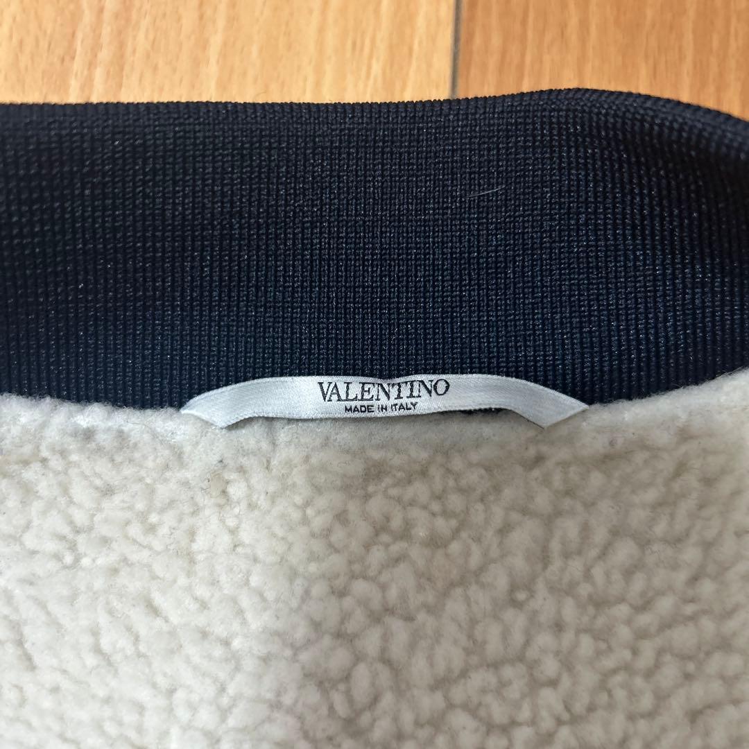 バレンティノ　カーキ　MA-1 ボアジャケット　サイズ48