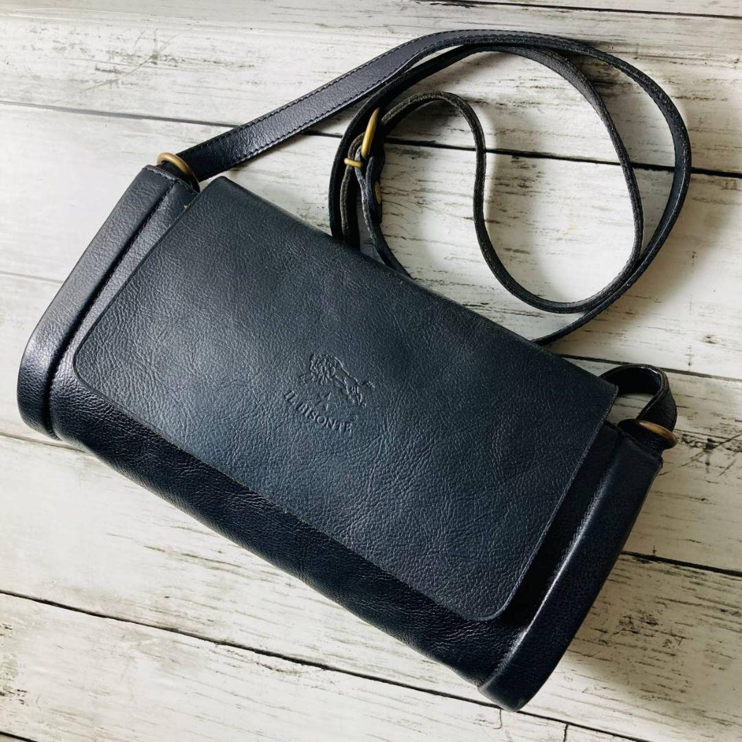 Ｒさま専用【高級感漂う黒の本革】ショルダーバッグ　ブラック　筒型　刻印