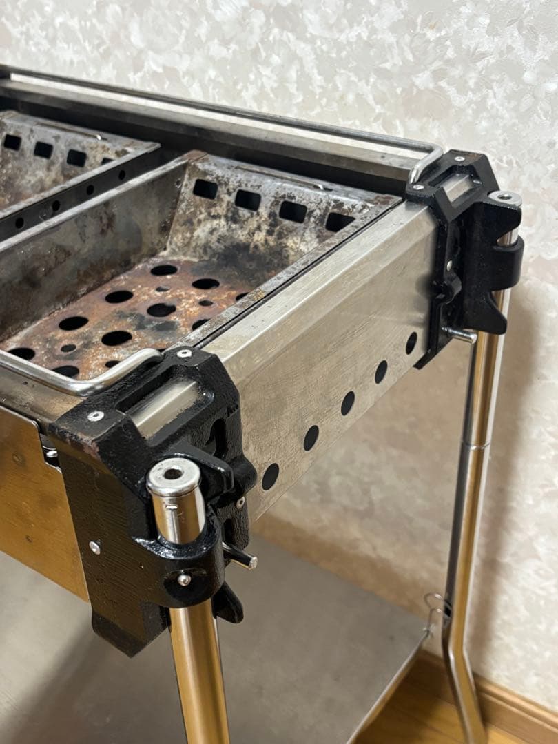 【廃盤希少品】スノーピーク ツインバーベキューボックスPRO 専用収納袋付き