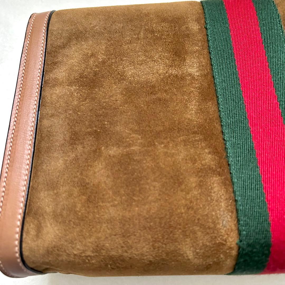 【未使用品】GUCCI オフィディア スエード　クラッチバッグ　 ヴィンテージ