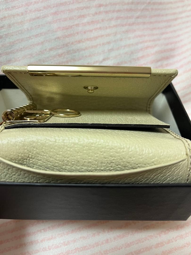 GUCCI キーケース ベージュ キャンバス