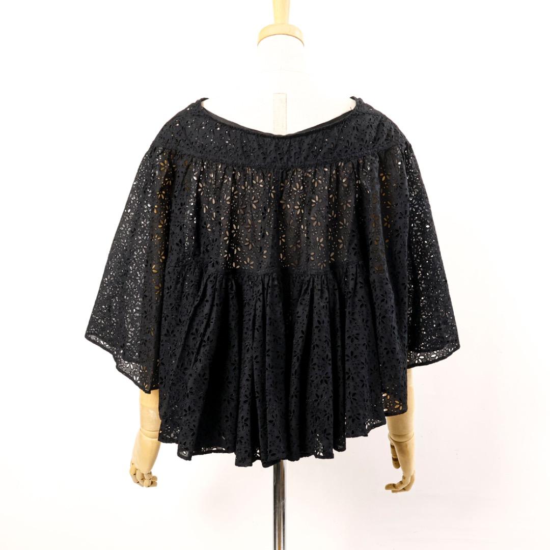 H2302◾️アライア　コットン　ポンチョ　ブラウス