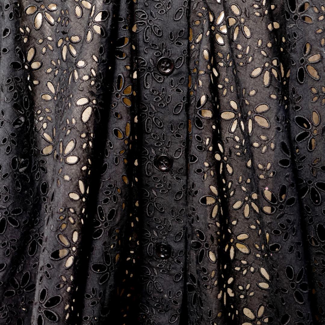 H2302◾️アライア　コットン　ポンチョ　ブラウス