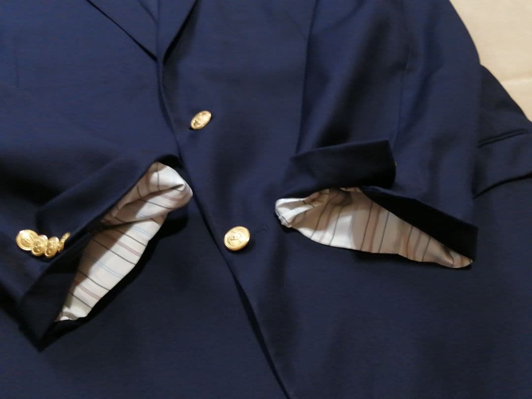 h*o様 90's美品 RALPH LAUREN　XLサイズ 　紺ブレ　肩パット