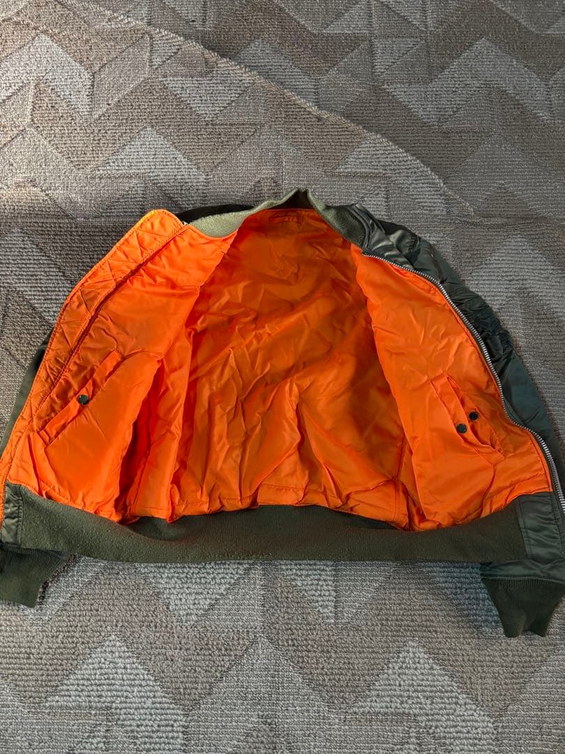 アルファ　MA-1ジャケット オリーブグリーン