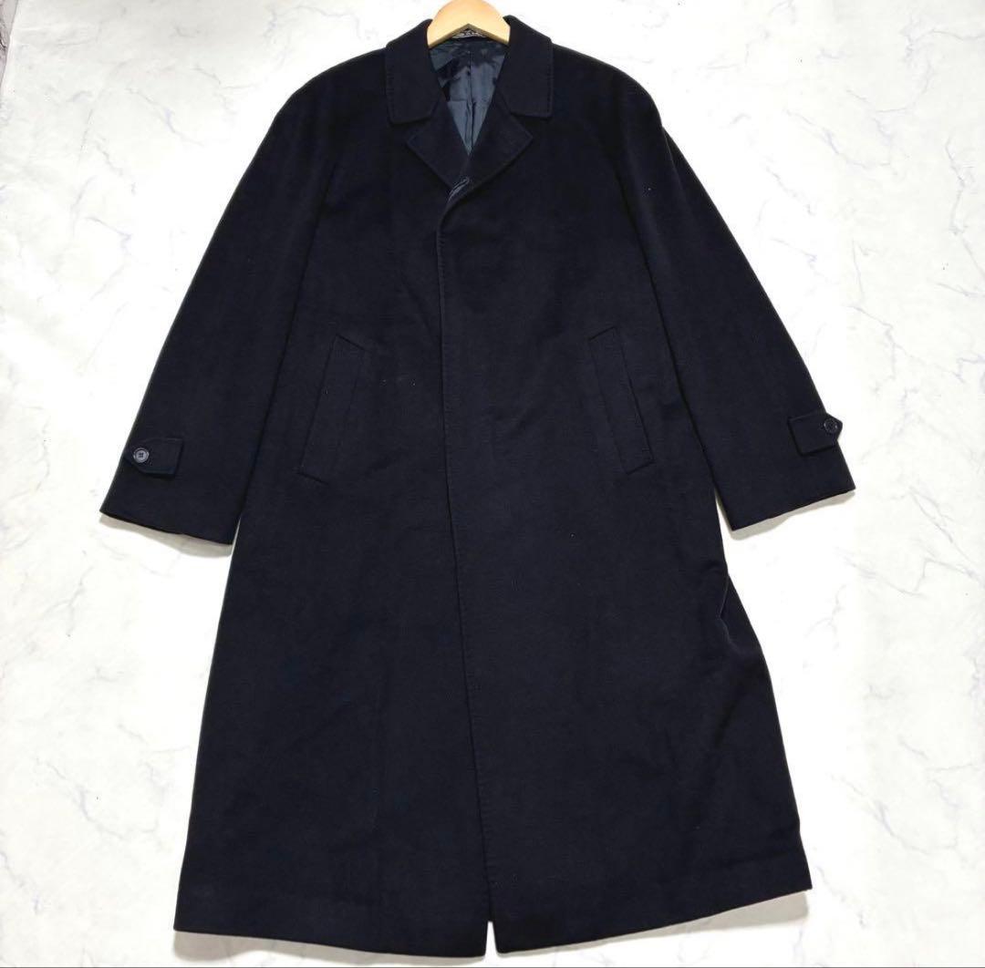 最高級カシミヤ100% イタリア製OEM ロングコート 比翼仕立て ラグラン
