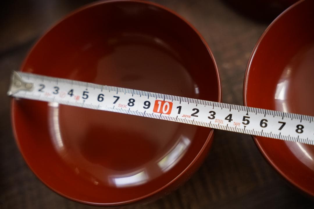 輪島塗　根来塗り　廣椀　雑煮椀　５客　塗師作