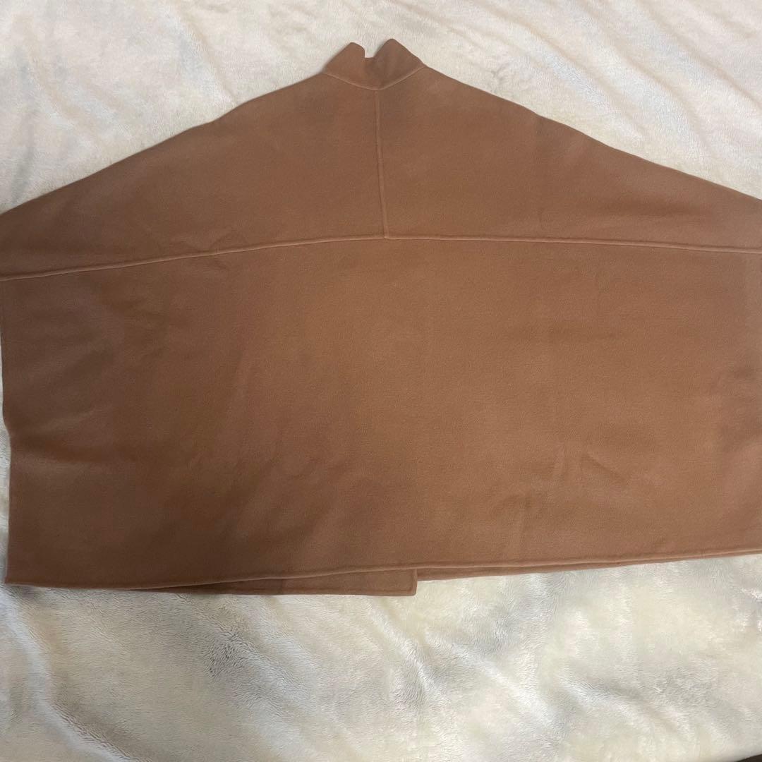 SLOBE IENA スタンドカラーダブルフェイスポンチョ