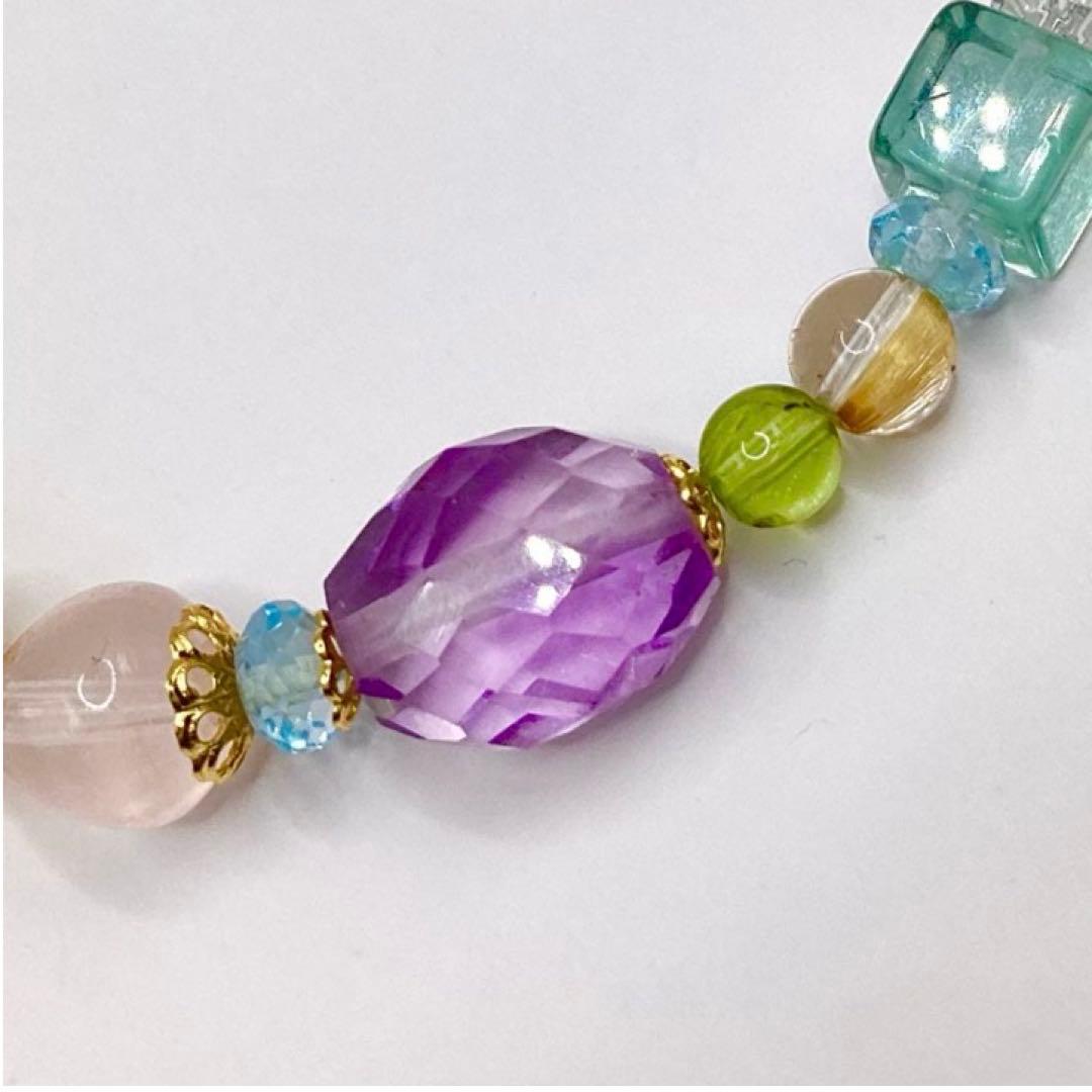 にゃんたま* ★ブレスレット ストロベリークォーツ ♪ 385