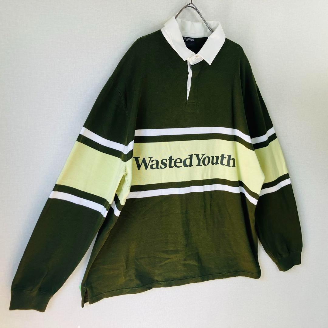 【激レア】ウェイステッド ユース ラガーシャツ サイズXL　 グリーン