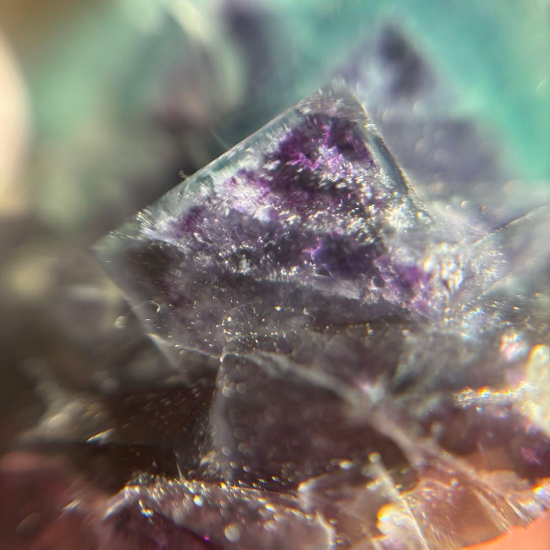 イリノイ産　ケイヴ・イン・ロック　バイカラー　フローライト　鉱物標本　原石