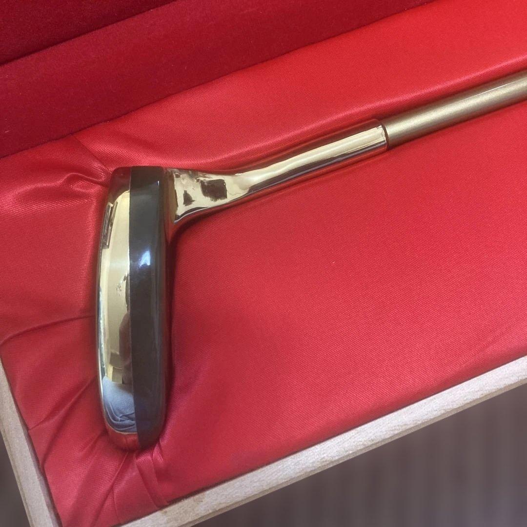 【希少】新品未使用 Deity 天然翡翠(ひすい) パター 木箱入り ゴルフ