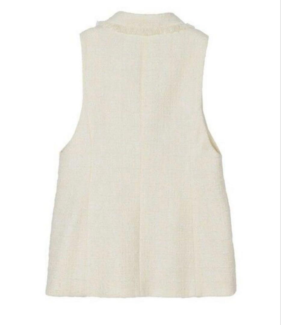 ※お値下げ不可※ANAYI フリンジ付きダブルブレストベスト 38