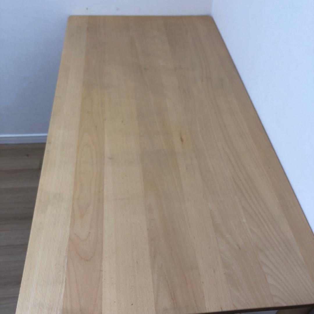 大幅値下げ　都内引き取り　無印良品　ブナ材デスク　幅１２０ｃｍ