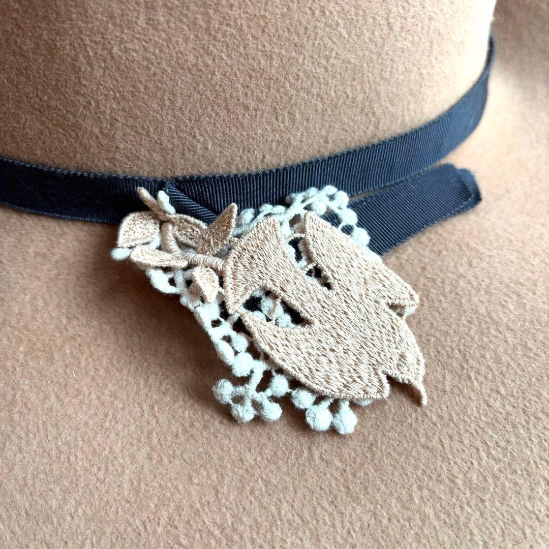 【超希少】ミナペルホネン×ヒトミシノヤマ フォレストパレード フェルトハット