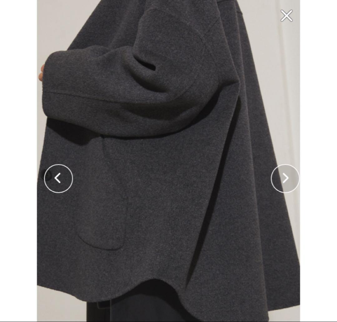 新品未使用 今季FRAMeWORK ハミルトンリバークルーネックコート 36