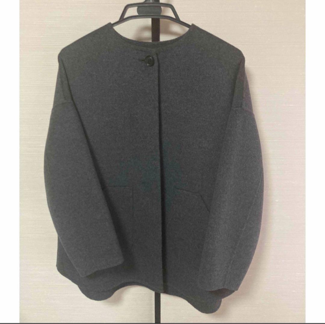 新品未使用 今季FRAMeWORK ハミルトンリバークルーネックコート 36