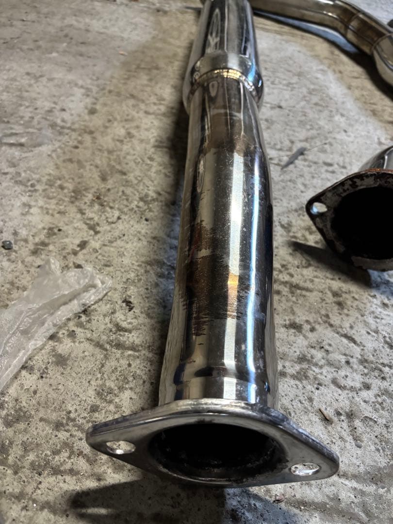 【爆音】GVB GVF ワンオフ？ 社外マフラー　中間　リアピ チタンテール