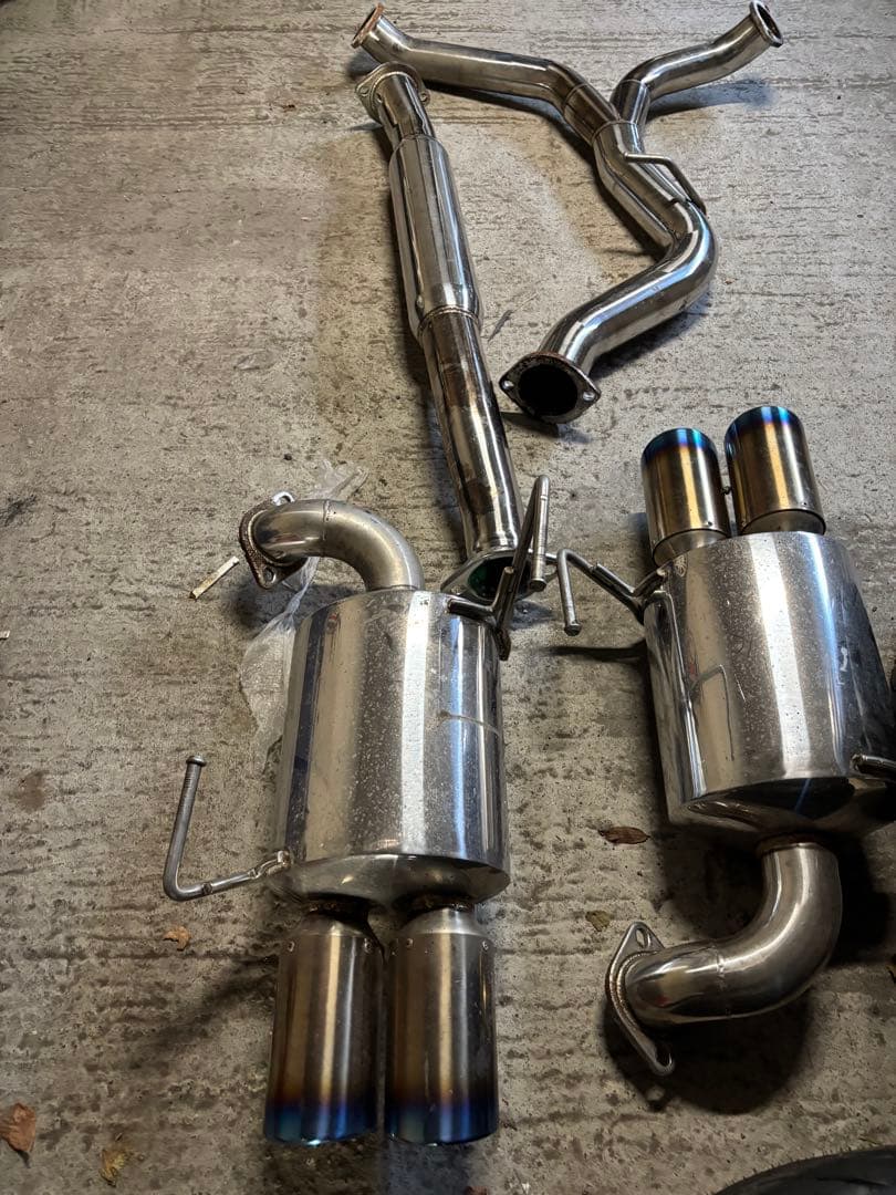 【爆音】GVB GVF ワンオフ？ 社外マフラー　中間　リアピ チタンテール