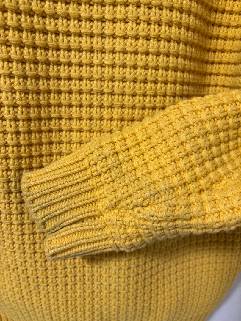 【希少】✨美品✨Bark バーク ニットダッフルコート　アウター　イエロー