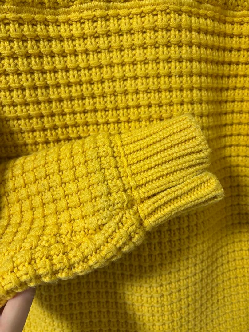 【希少】✨美品✨Bark バーク ニットダッフルコート　アウター　イエロー