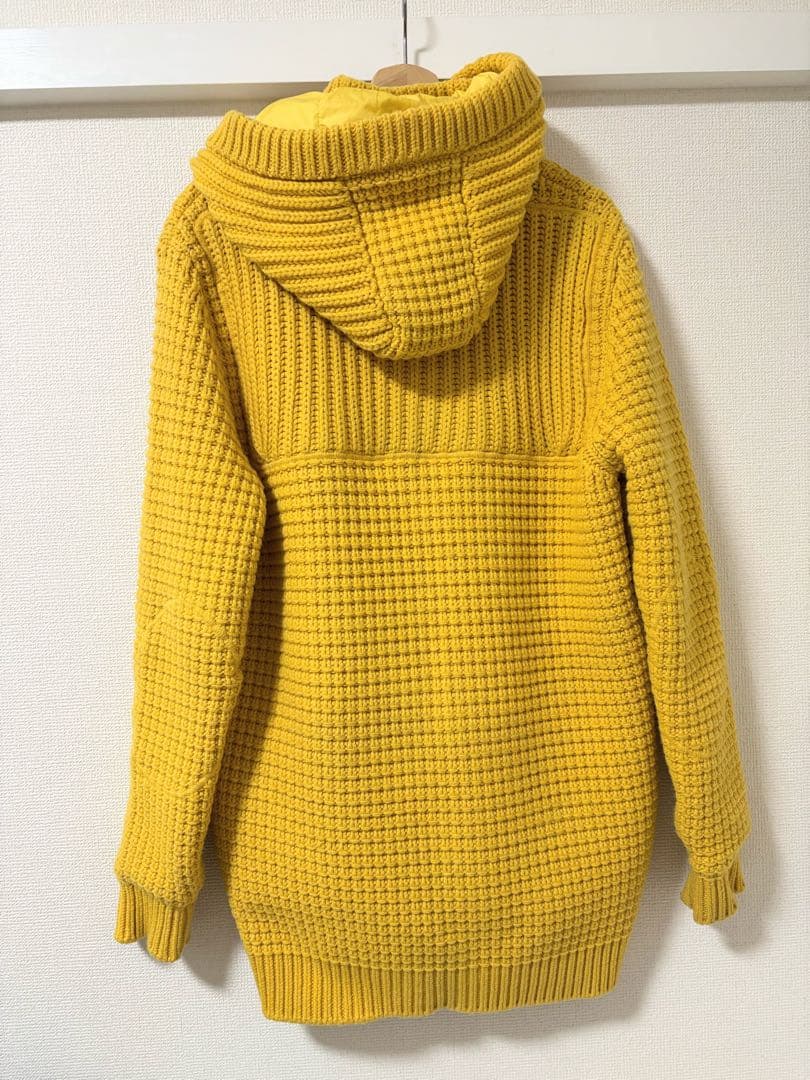 【希少】✨美品✨Bark バーク ニットダッフルコート　アウター　イエロー