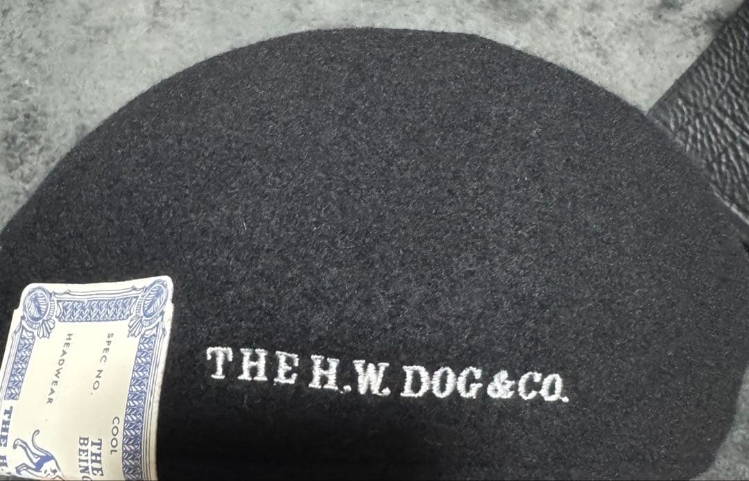 thehwdogandco WOOL ASCOT ブラックベレー帽