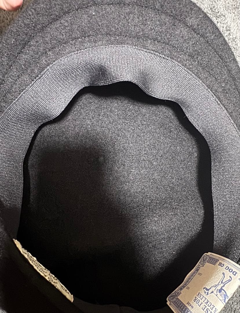 thehwdogandco WOOL ASCOT ブラックベレー帽