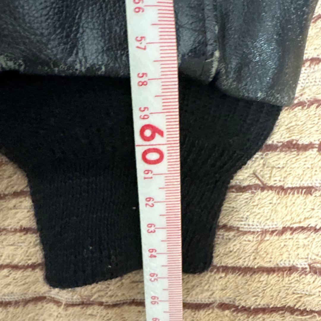 Excelled ブラックレザージャケット 38 G-1