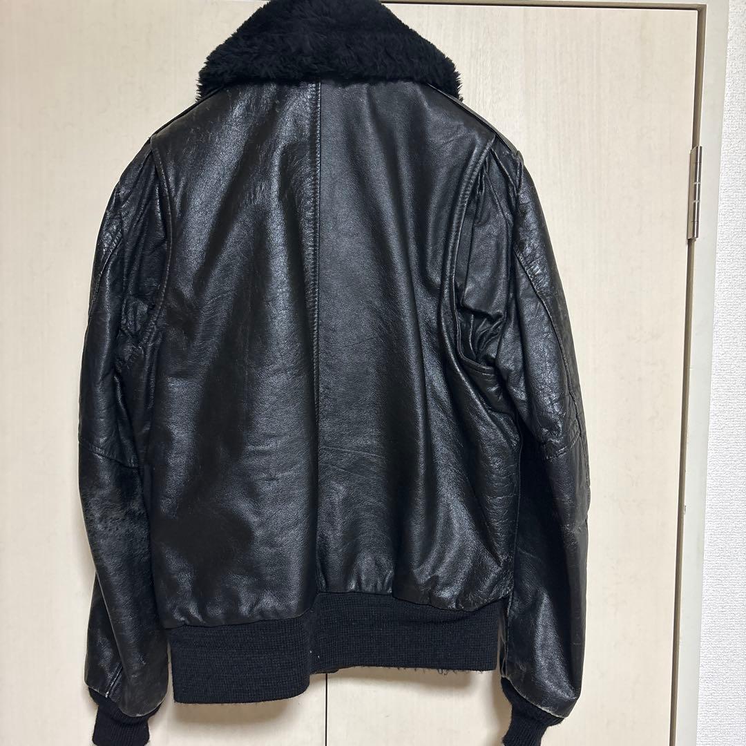 Excelled ブラックレザージャケット 38 G-1