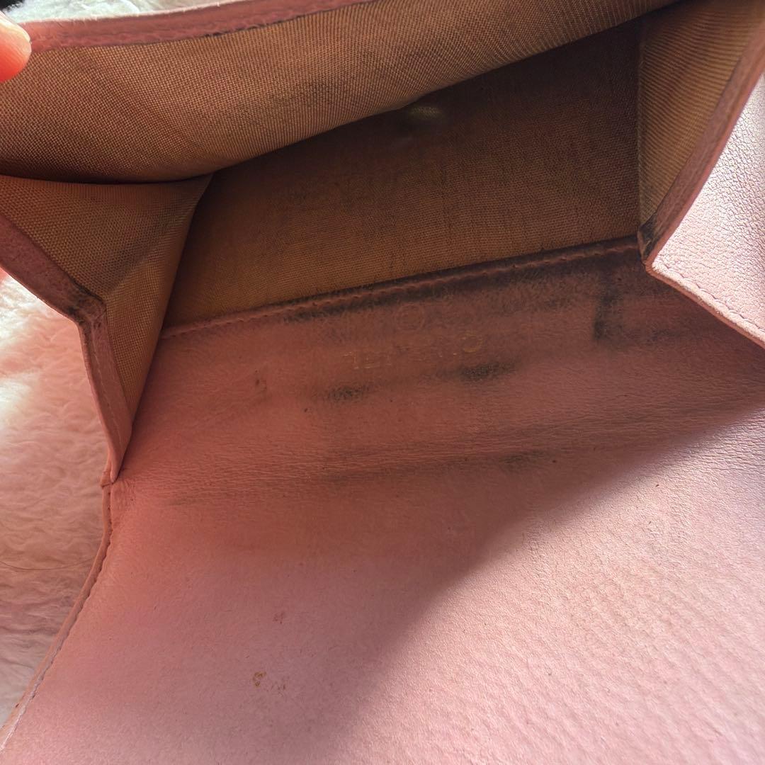CHANEL ピンク 二つ折り財布