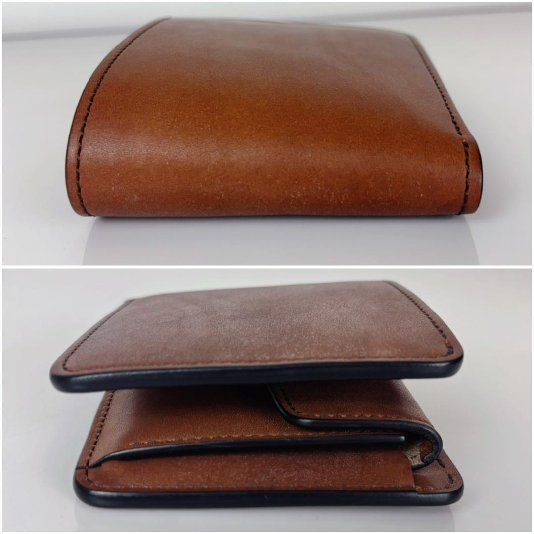 美品 ワイルドスワンズ GROUNDER グラウンダー 折財布 ダークステイン