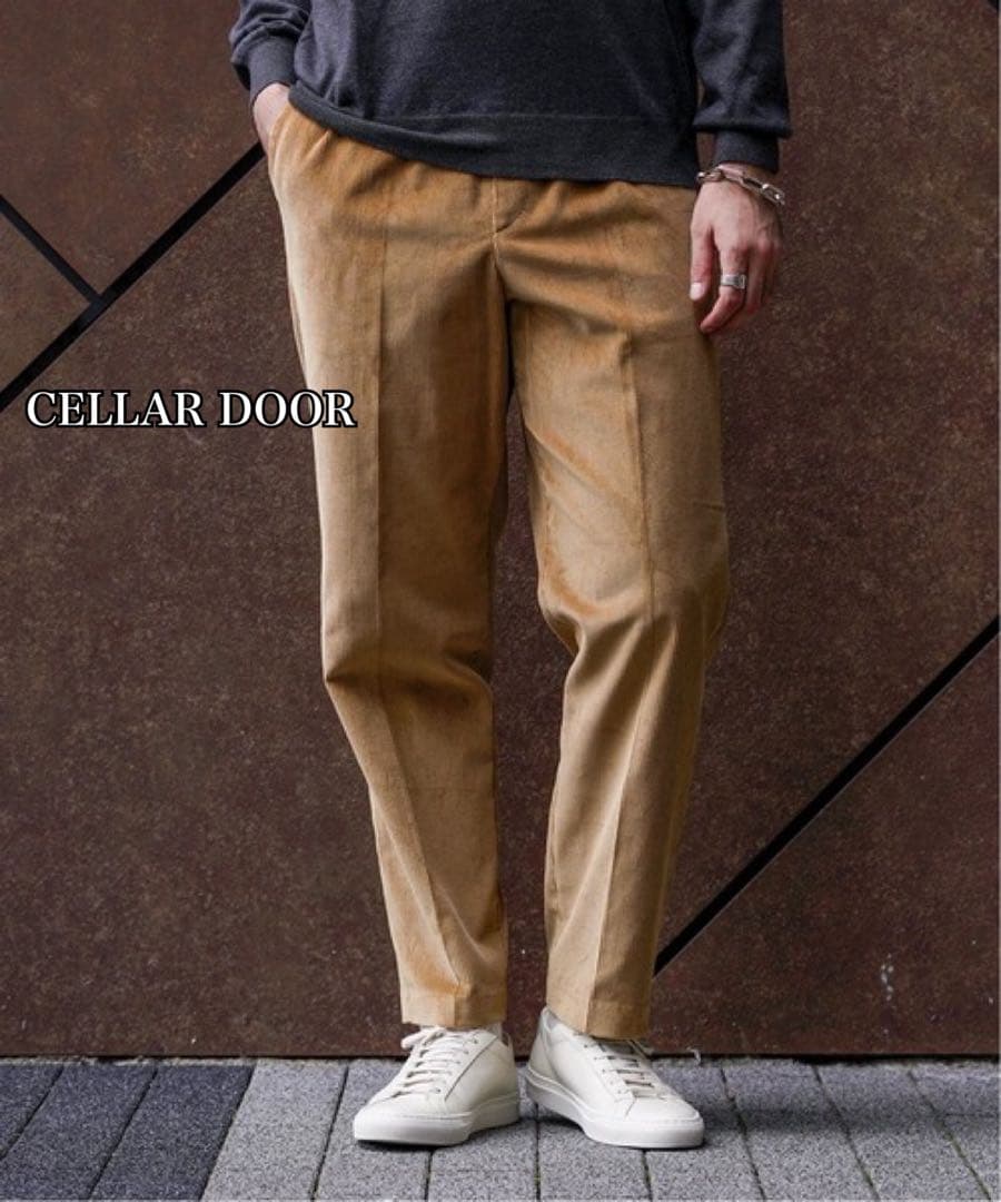 新品タグ付きCELLAR DOOR ALFRED カラーコーデュロイパンツ　48