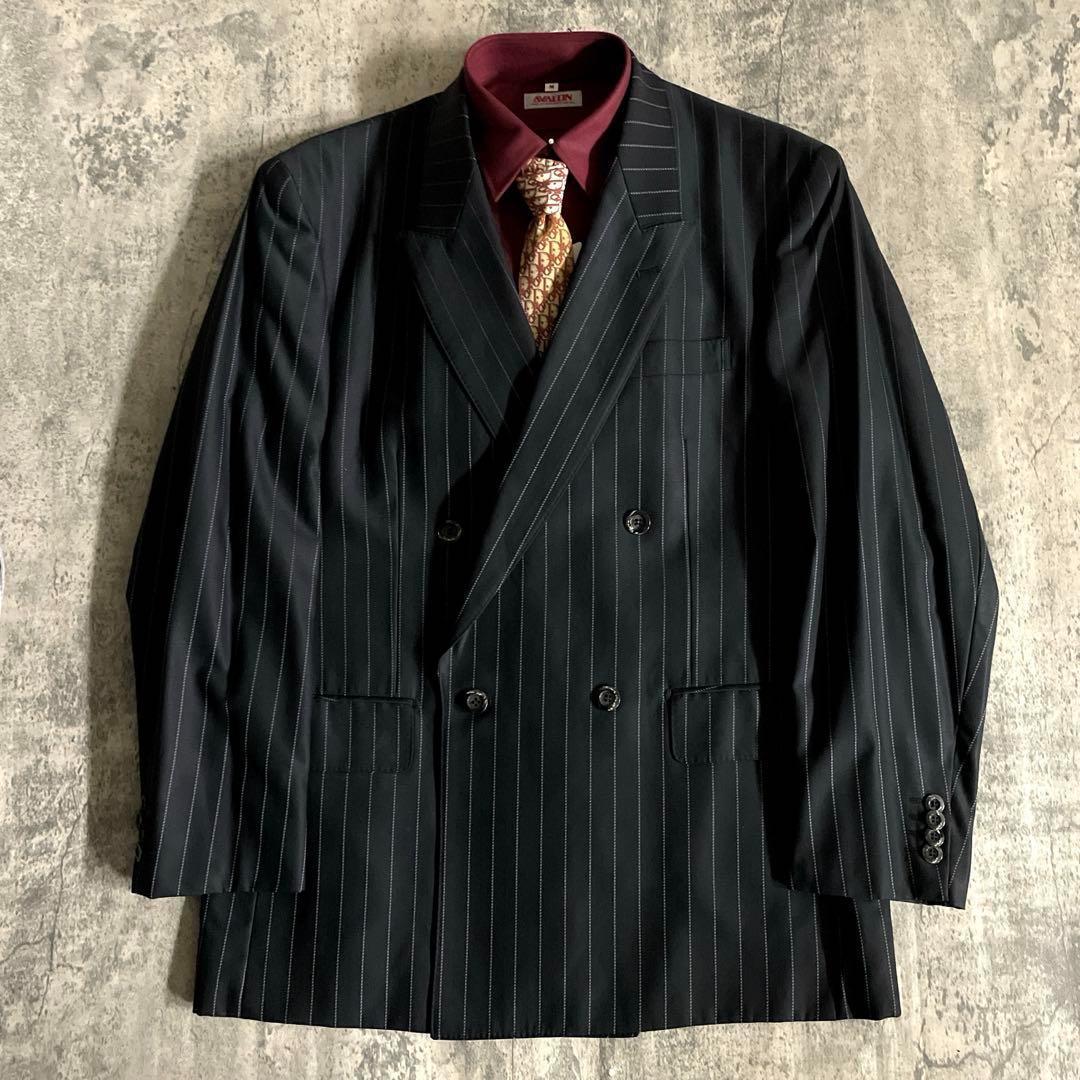 極美品 Dior ネクタイ England製 super150's ダブルスーツ