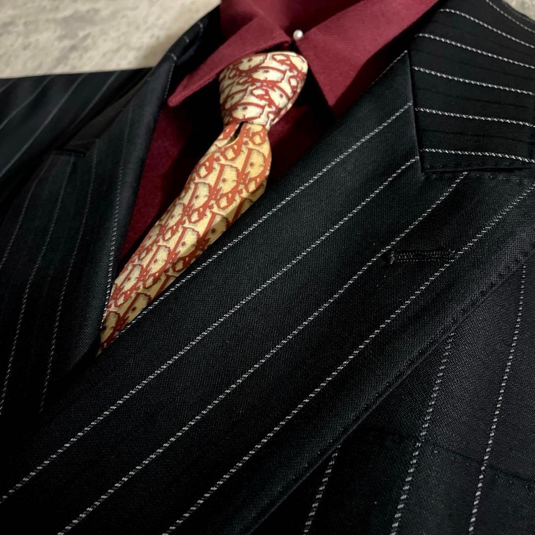 極美品 Dior ネクタイ England製 super150's ダブルスーツ