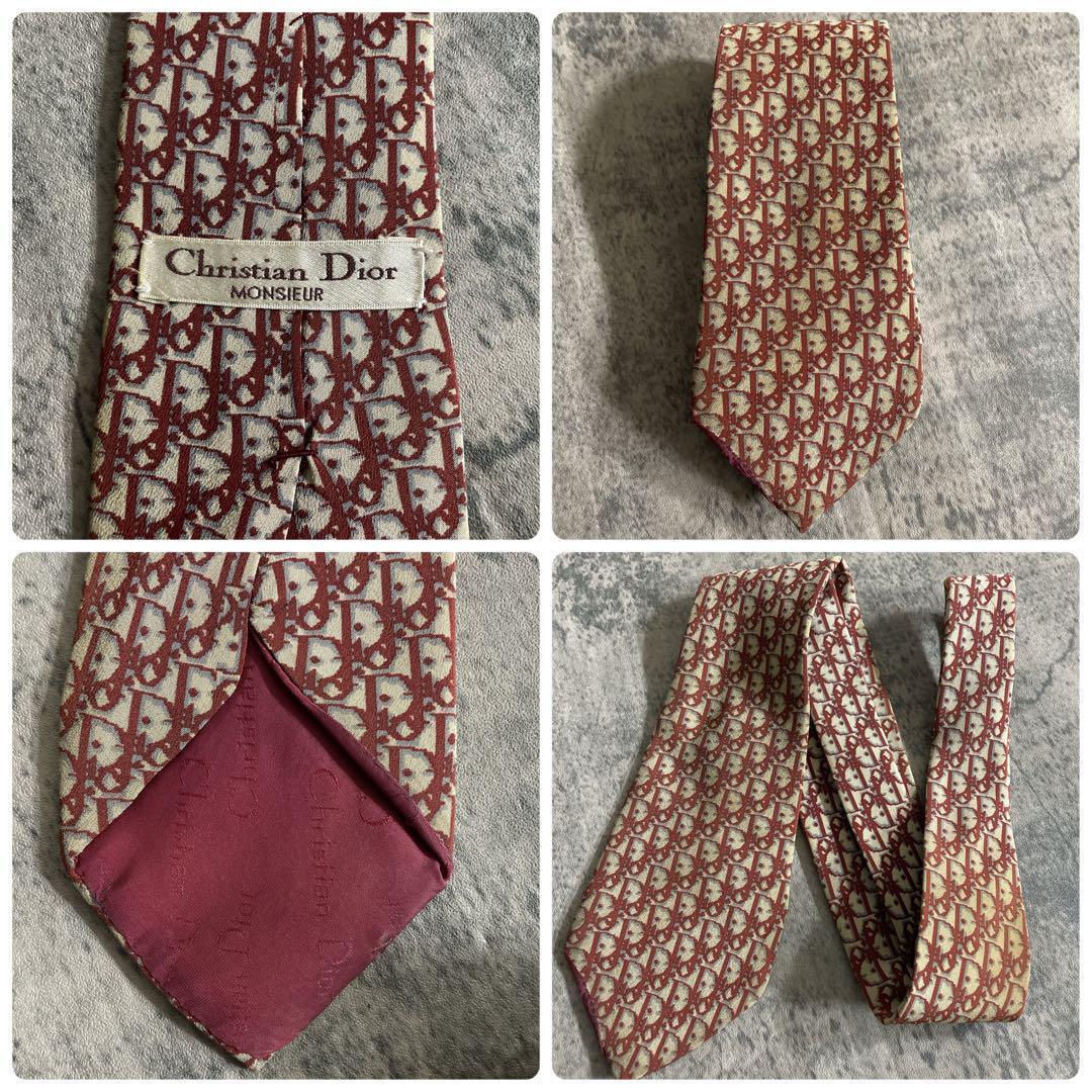 極美品 Dior ネクタイ England製 super150's ダブルスーツ