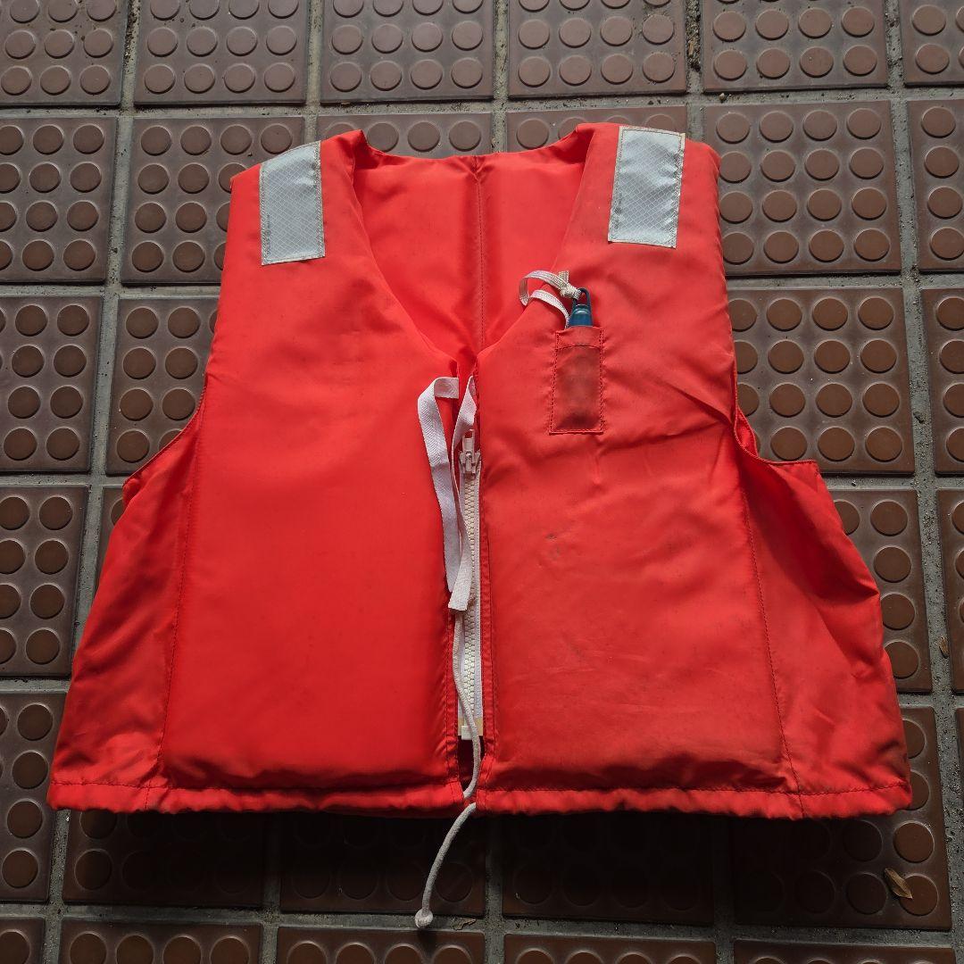 ㊽法定備品 桜マーク オレンジライフジャケット3着セット