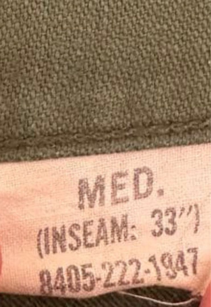 60s ベイカーパンツ　サイドアジャスター　og107　ミリタリー 初期ベイカー