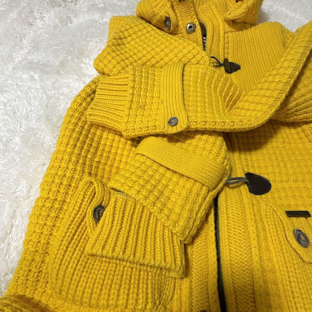 【美品】Bark バーク ニット ダッフルコート イタリア製 定価13万 M