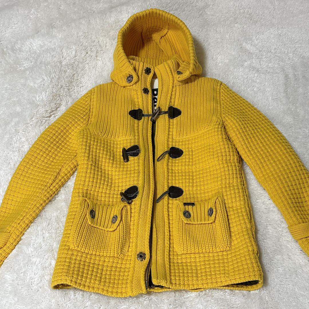 【美品】Bark バーク ニット ダッフルコート イタリア製 定価13万 M
