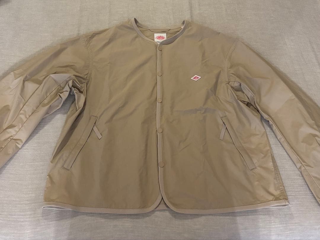 DANTON | ナイロン カラーレスジャケット WOMEN Mサイズ トープ