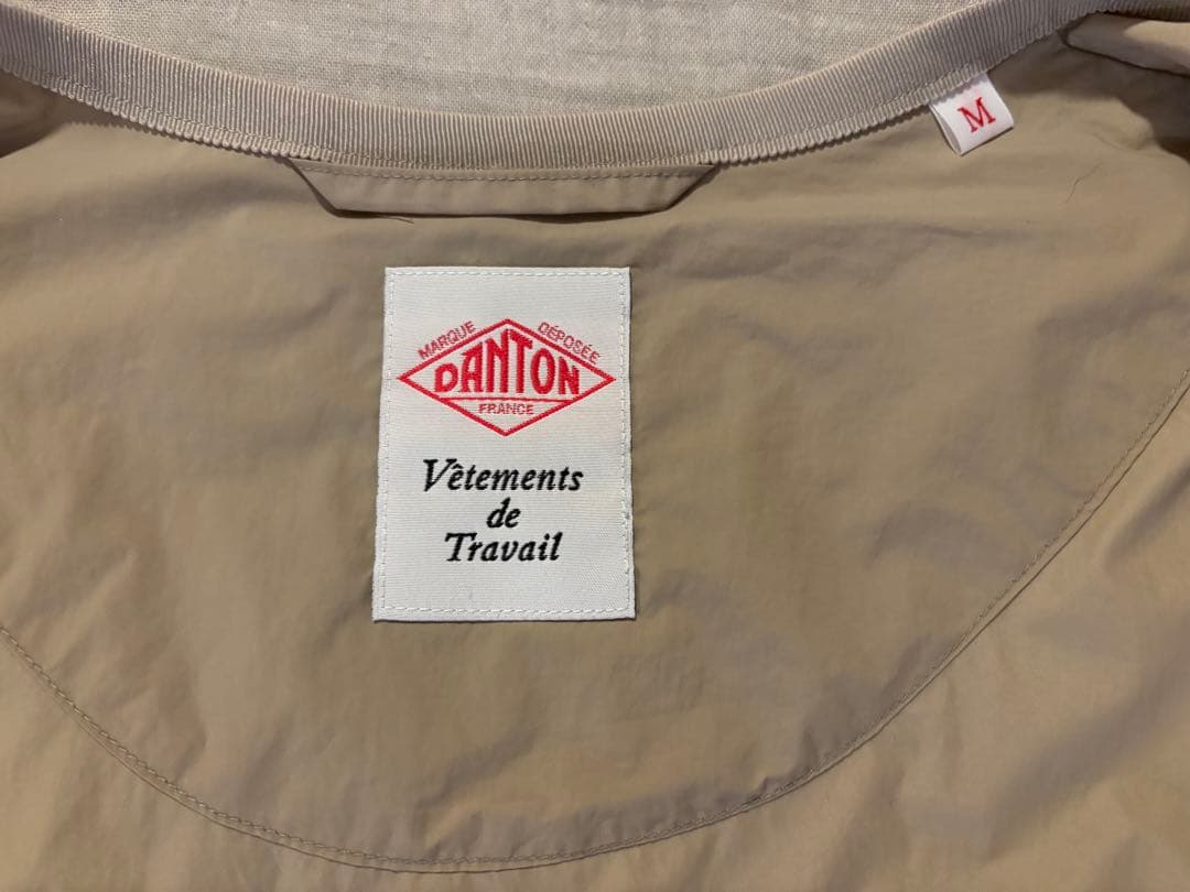 DANTON | ナイロン カラーレスジャケット WOMEN Mサイズ トープ