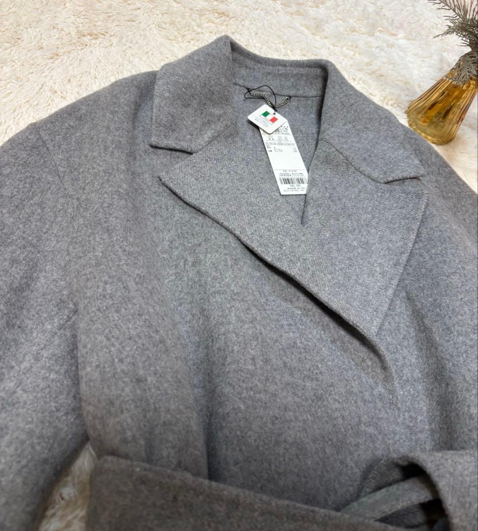 【新品】23区 MANTECO マンテコ　リバー ロング コート32 高級ウール