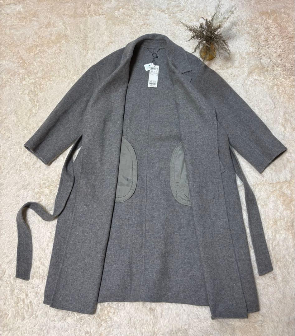 【新品】23区 MANTECO マンテコ　リバー ロング コート32 高級ウール