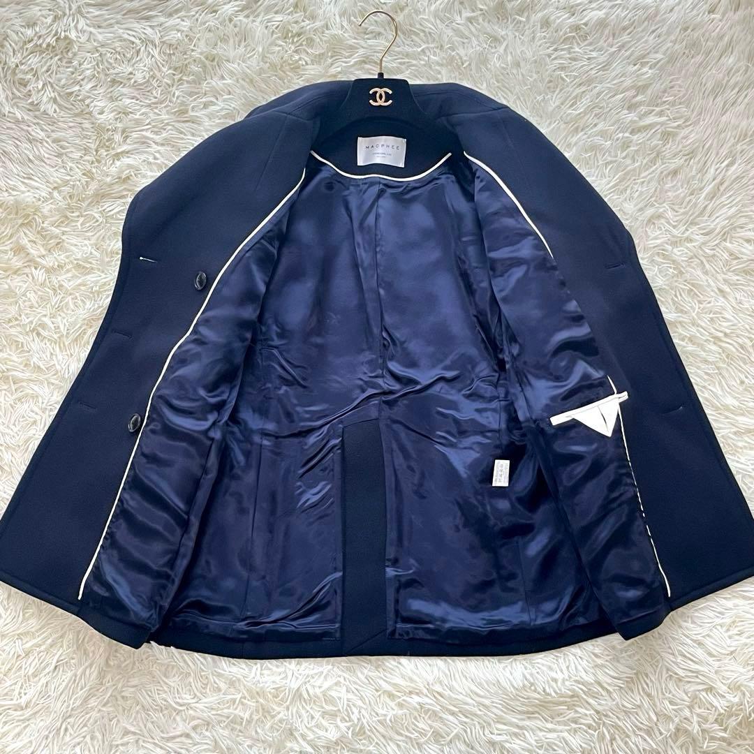 MACPHEE TOMORROWLANDピーコート ダブル 金ボタン ウール
